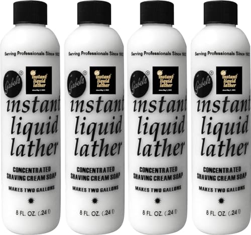 Instant Liquid Lather (8oz) Concentrated Gabel's shaving soap (4) for Lather Machine. Manufacturer Direct sealed bottle with black label