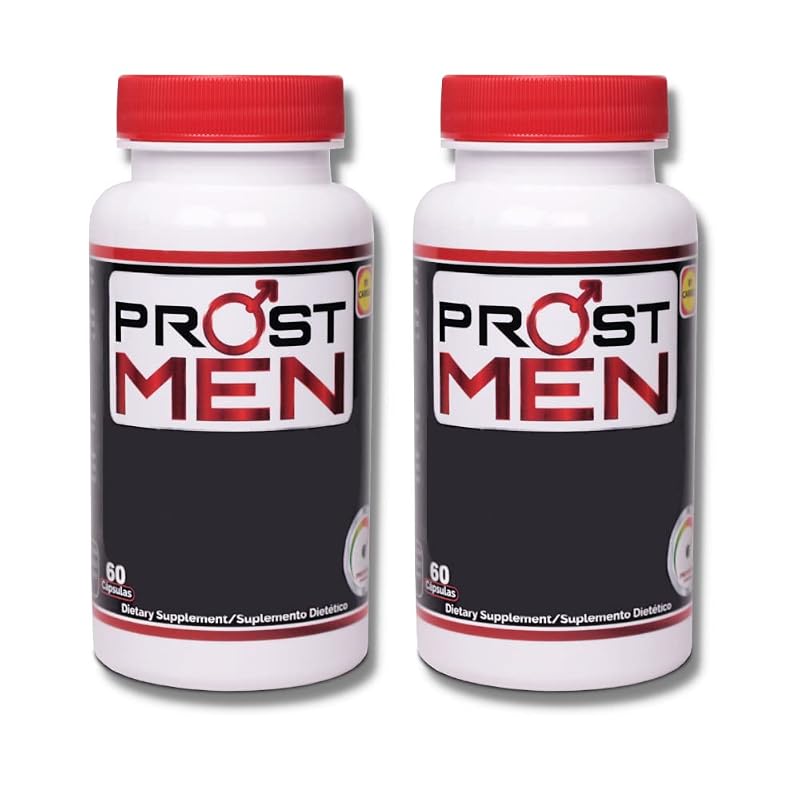 PROSTMEN - Suplemento fitoterápico de Saw Palmetto, urtiga, beta-sitosterol e licopeno - 2 frascos com 120 cápsulas