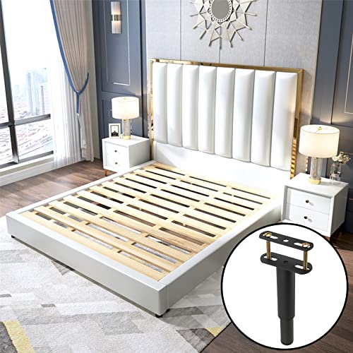 Jeuihau 6 Pcs Adjustable Height Center Support Leg For Bed Frame, Bed Frame Support Leg , Wooden Bed Center Slat Support Leg For Bed Frame, Sofa, Cabinet, Furniture Foot Legs ( 5.9 In - 9.8 In ) #TOP5