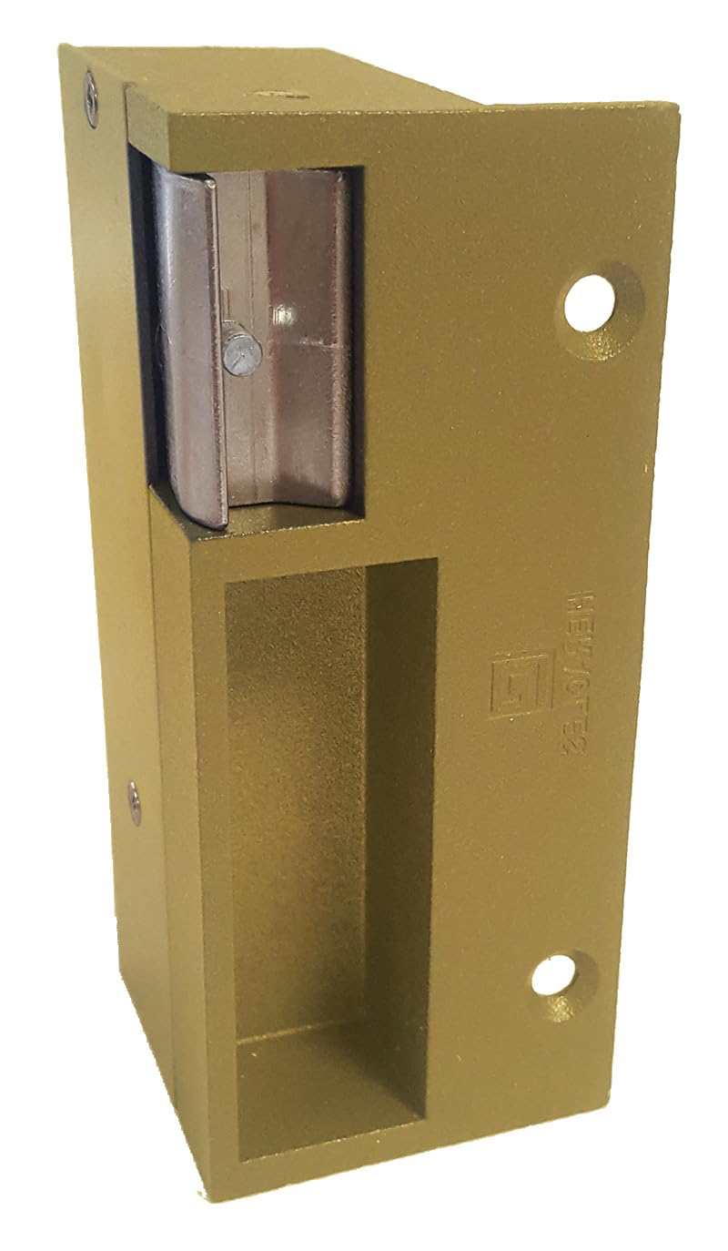 Gâche 2 temps or gauche120mm 12/24V AC/DC + VARIS - HERACLES - PCA-1037I-OR