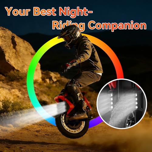 KINGSONG Elektrisch Einrad S22 Pro + 2220Wh, Motor 4000W, Reichweite bis zu 200 km, Begrenzte Geschwindigkeit 25km/h, Reifen 20\, Bluetooth, Anwendung mobil, LED-Beleuchtung