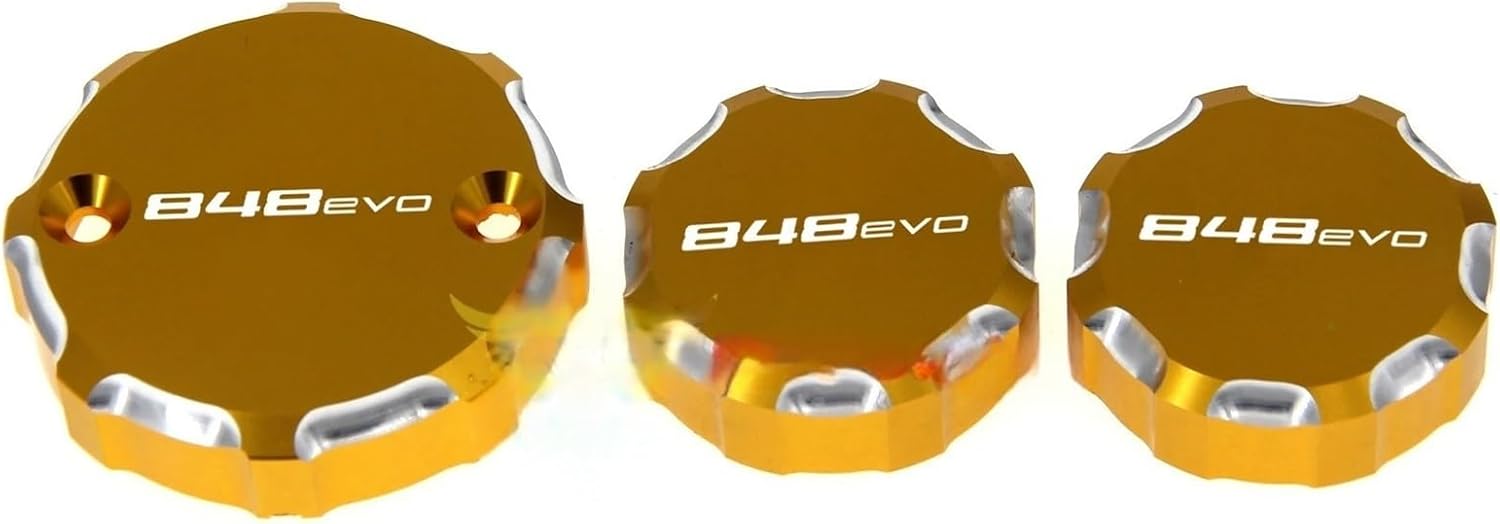 Motorcycle Brake Fluid Cap Motorcycle Front Brake Clutch Rear Brake Fluid Reservoir Cover for Du&Cati 848/EVO 2008-2013 2009 2010 2011 2012