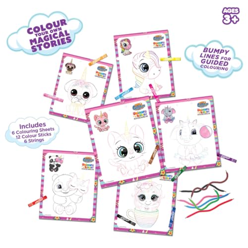 Image of SKOODLE Unicorn Rainbow Colouring Frames | DIY Colouring & Painting Art Kit for Kids