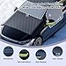 Windshield Cover for Ice and Snow for Toyota Corolla Hatchback 2019 2020 2021, All-Weather Resistant, Sunshade & Dust-Resistant Fabric, Winter Frost and Hail Protector Car Shield
