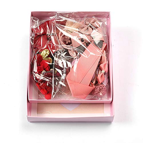 HOOMBOOM Baby Girl\'s Hair Clips, 36PCS Cute Hair Bows Baby Elastic Hair Ties Hair Accessories Ponytail Holder Hairpins Set For Baby Girls Teens Toddlers, Assorted styles （PR） - Thumbnail 2
