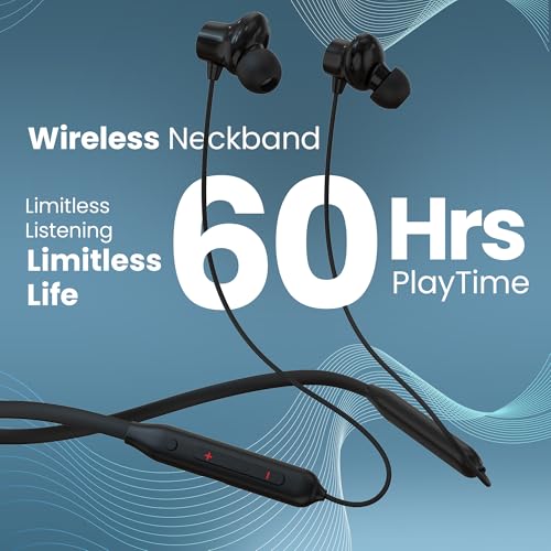 Image of AROMA NB121 Buzz Upto 60 Hours Playtime*, ENC, Magnetic On /Off Fast Charging Bluetooth