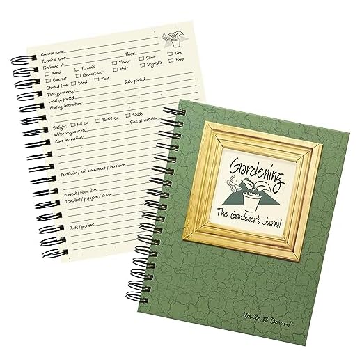 Write it Down series by Journals Unlimited, Series Guided Journal, Gardening, The Gardener's Journal, Full-size 7.5"x 9", Green Hard Cover, Made in USA