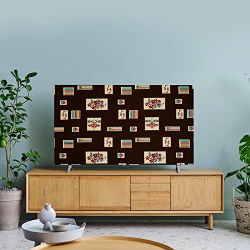 Image of Glassiano Marigold Dustproof Printed 58 inch LED TV Cover Screen Protector Compatible for All Models, Print 29
