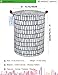 LANGYASHAN Laundry Basket Canvas Fabric Collapsible Organizer Basket for Storage Bin Toy Bins Gift Baskets Bedroom Clothes Children Nursery Hamper (Blue Stripes)
