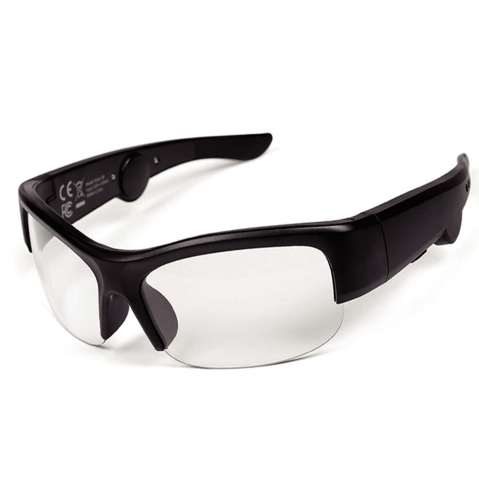 Emzwin 5BC Bluetooth Safety Glasses for Work Audio Smart Glasses with Mic and Speaker Listen Music and Calls, Clear Lens-image-2