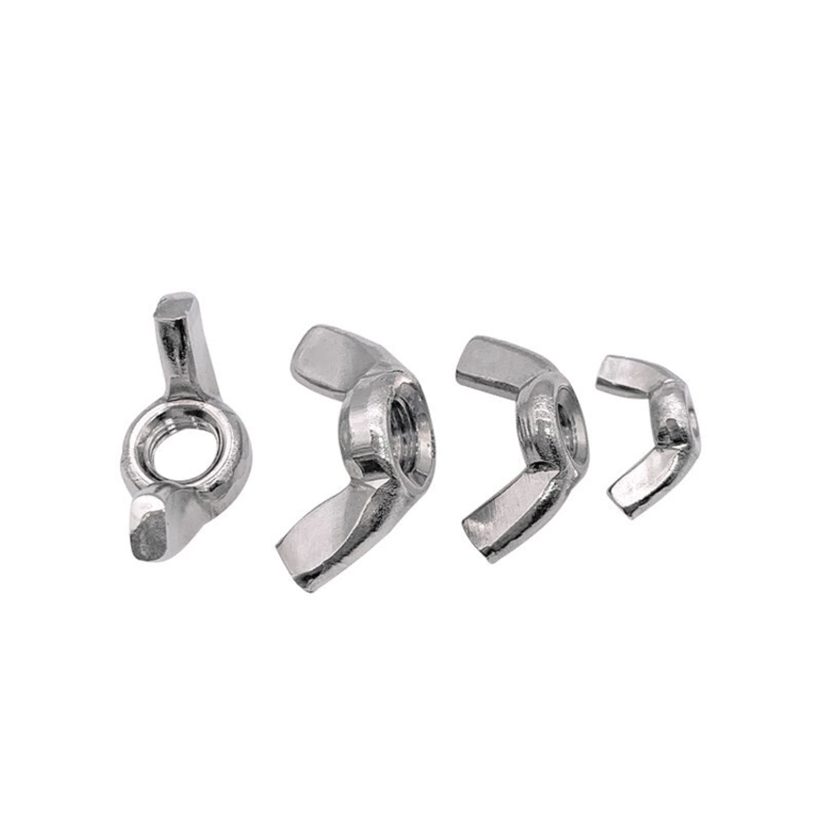 XZEIT Nut, Stainless Steel Adjust Thumb Nut Hand Tighten Thumbnut Butterfly Ear Wing Nut