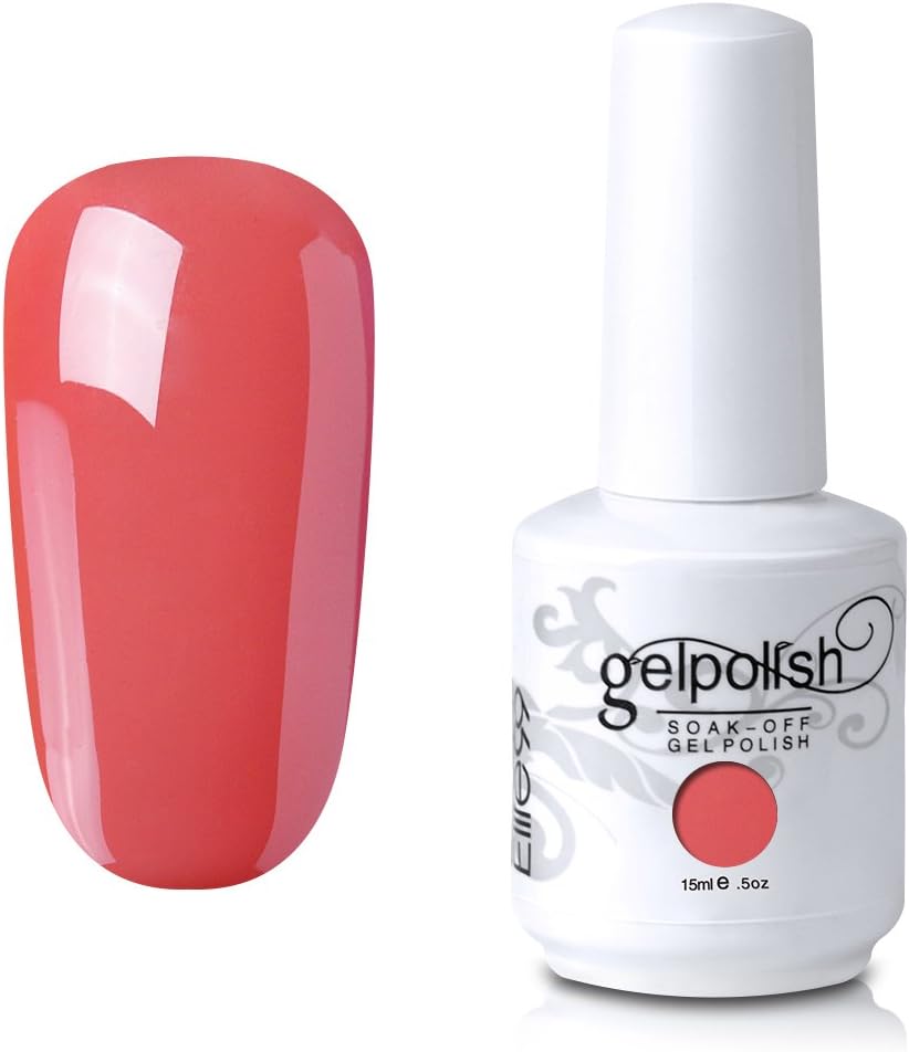 Elite99 Gel Nail Polish Soak Off UV LED Gel Nail Varnish Manicure Lacquer 15ml 024 Coral