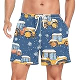 2-in-1-Kompressionsfutter: Boxershorts wie Ihre zweite Haut. Es ist weich und bequem und Sie werden sich nicht eng fühlen. Doppellagig könnte verhindern, dass der Oberstoff auf der Haut reibt und Juckreiz durch Sand verursacht wird.