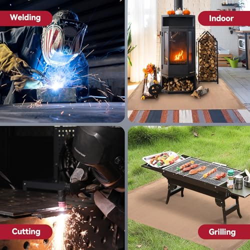 Image of ARCCAPTAIN Welding Blanket 10x10FT, 1022 F Heat Resistant Fabric Blankets