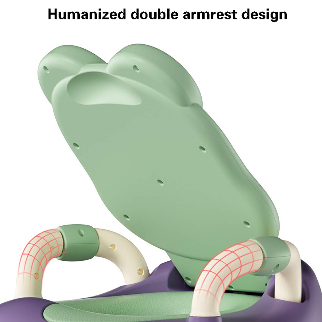 Sedile da addestramento per WC per Bambini, Schienale Alto e Design di Protezione dalla Cresta Vasino Portatile, Design a Prova di Schizzi di urina, Perfetto per i Bambini Piccoli,Blu