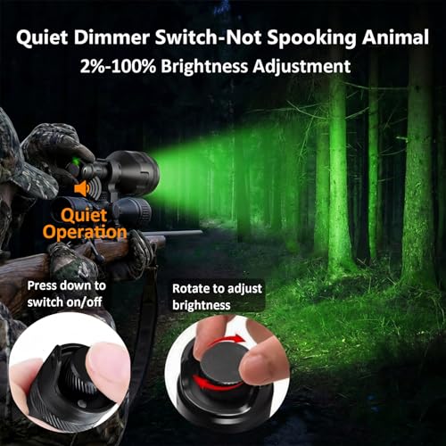 Spale Xh-06 Long Range Green Light Hunting Flashlight for Hog Varmint - image 3