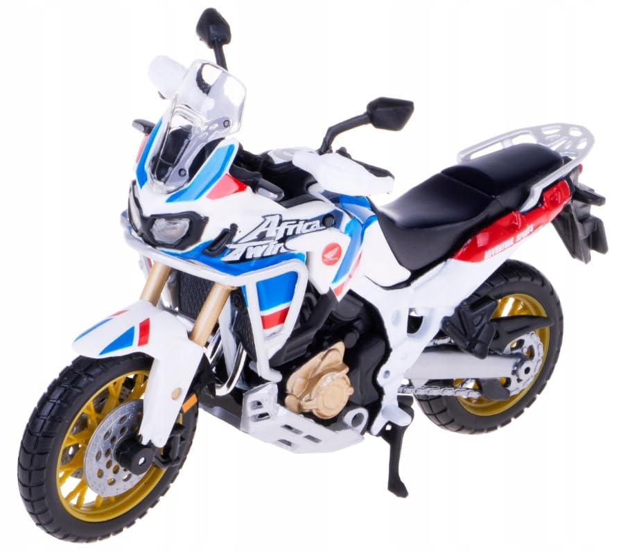 Bburago 1/18 Die Cast Scale Model Compatible with Honda Africa Twin Adventure Miniature Replica Model, Made of Metal and Plastic, Multi Color-picture-21