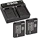 BM 2 Pack of DMW-BCM13E Batteries and Dual Battery Charger for Panasonic Lumix DC-TS7,DMC-FT5A, LZ40, TS5, TS6, TZ37, TZ40, TZ41, TZ55, TZ60, ZS27, ZS30, DMC-ZS35, DMC-ZS40, DMC-ZS45, DMC-ZS50 Camera