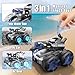 ZHYLLO Amphibious Remote Control Car with Water Gun, Waterproof Monster Truck Toys 4WD All-Terrain RC Cars, RC Trucks Pool Toys Gesture Sensing Rc Stunt Car, Birthday Gifts for Boys Age 8-12+ Yrs