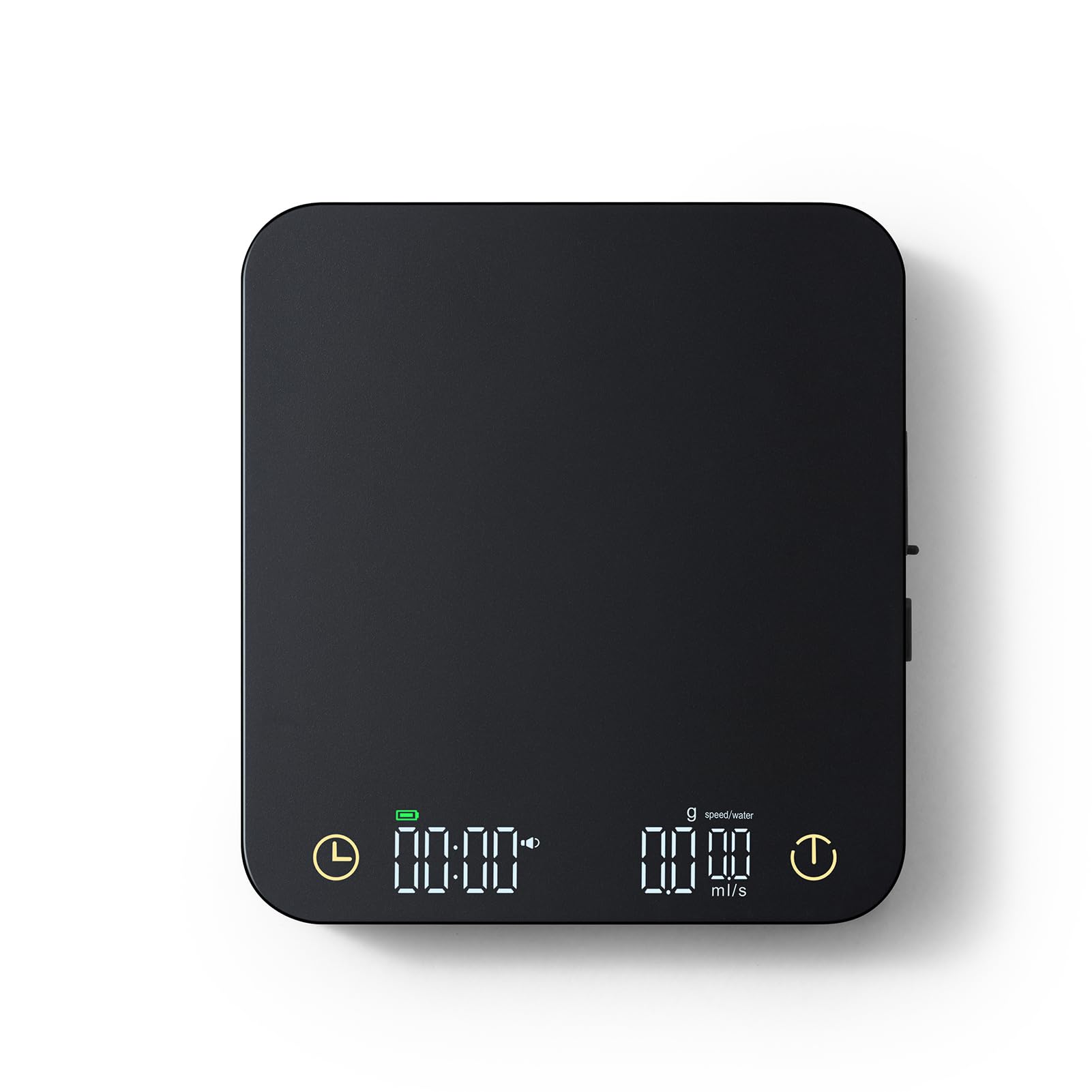 Bilancia da caffè digitale con timer e display wireless - Capacità 3 kg e risoluzione 0,1 g - Bilancia compatta ricaricabile per caffè espresso e pour over brewing - Porta di