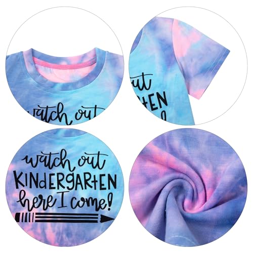 Image of Kindergarten Shirts for Girls Watch Out Kindergarten Here I Come Shirt Kids Back to School T Shirt Children School