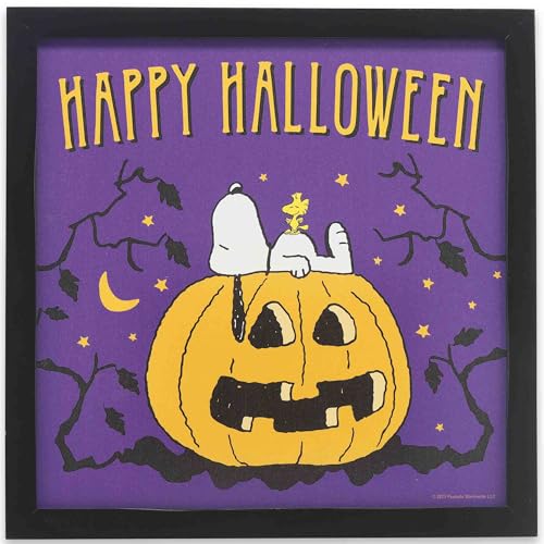 Snoopy Halloween décoration bois sous cadre pour tableau mural