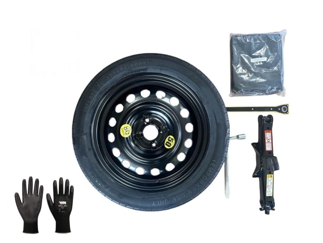 Kit Ruotino Di Scorta 15 Compatibile Con Renault Zoe, Twingo, Clio, Dacia Sandero, Nissan Micra E Smart - Foto 2