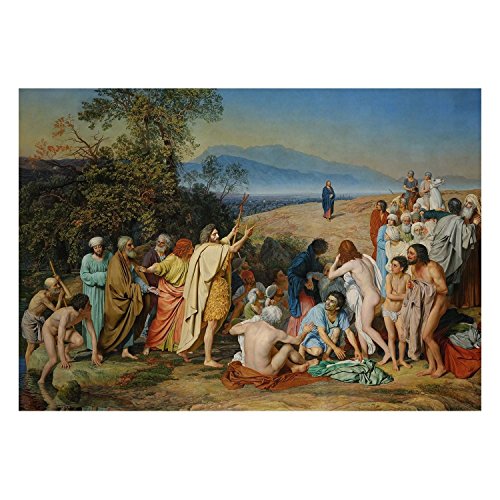 Affiche Aleksander Ivanov L Apparition Du Christ pour habiller un grand mur vide de 91x130cmB