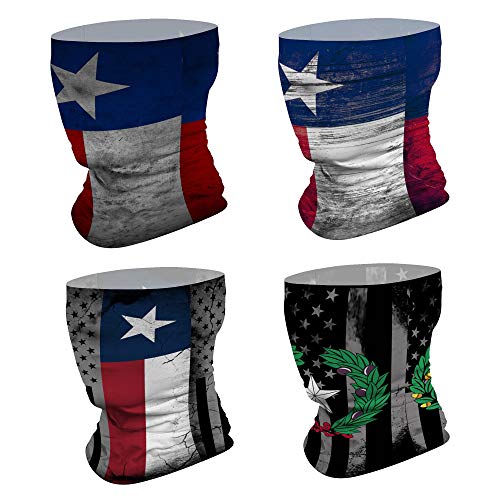 Image of 4Pcs Magic Headwear Neck Gaiter Tube Scarf Headbands Bandana Balaclava for Outdoor Running Cycling Skating Work Out