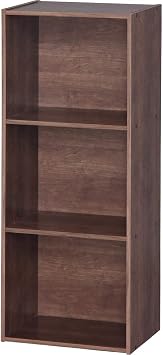 Iris Ohyama CX-3F Color Storage Shelf Unit, Bookcase, Shelves, TV Stand, Living Alone, Color Shelves, 3 Tiers, Storage Box, Storage, Case, Stylish, Rack, Decorative Storage, Holds A4 Files, W x D x H 16.3 x 11.4 x 40.1 in. 41.5 x 29 x 101.5 cm, Brown