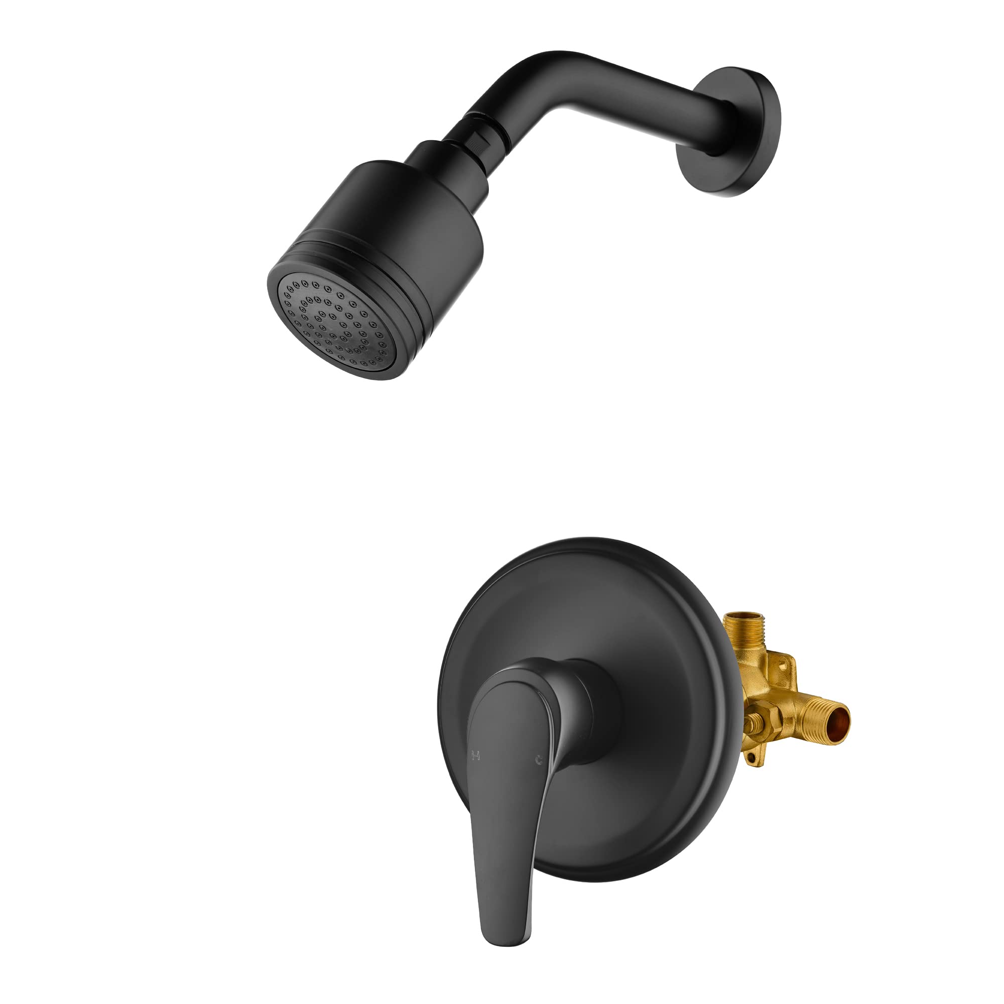 Set Doccia, Sistema Doccia a Incasso, Accessori Doccia, Miscelatore Doccia, Kit di Finitura Doccia monofunzione, rubinetti per Vasca con bilanciamento della Pressione e soffione a