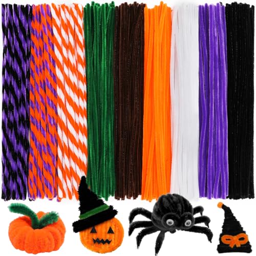 Praisebank 150pcs Halloween Pipe Cleaners for Crafts