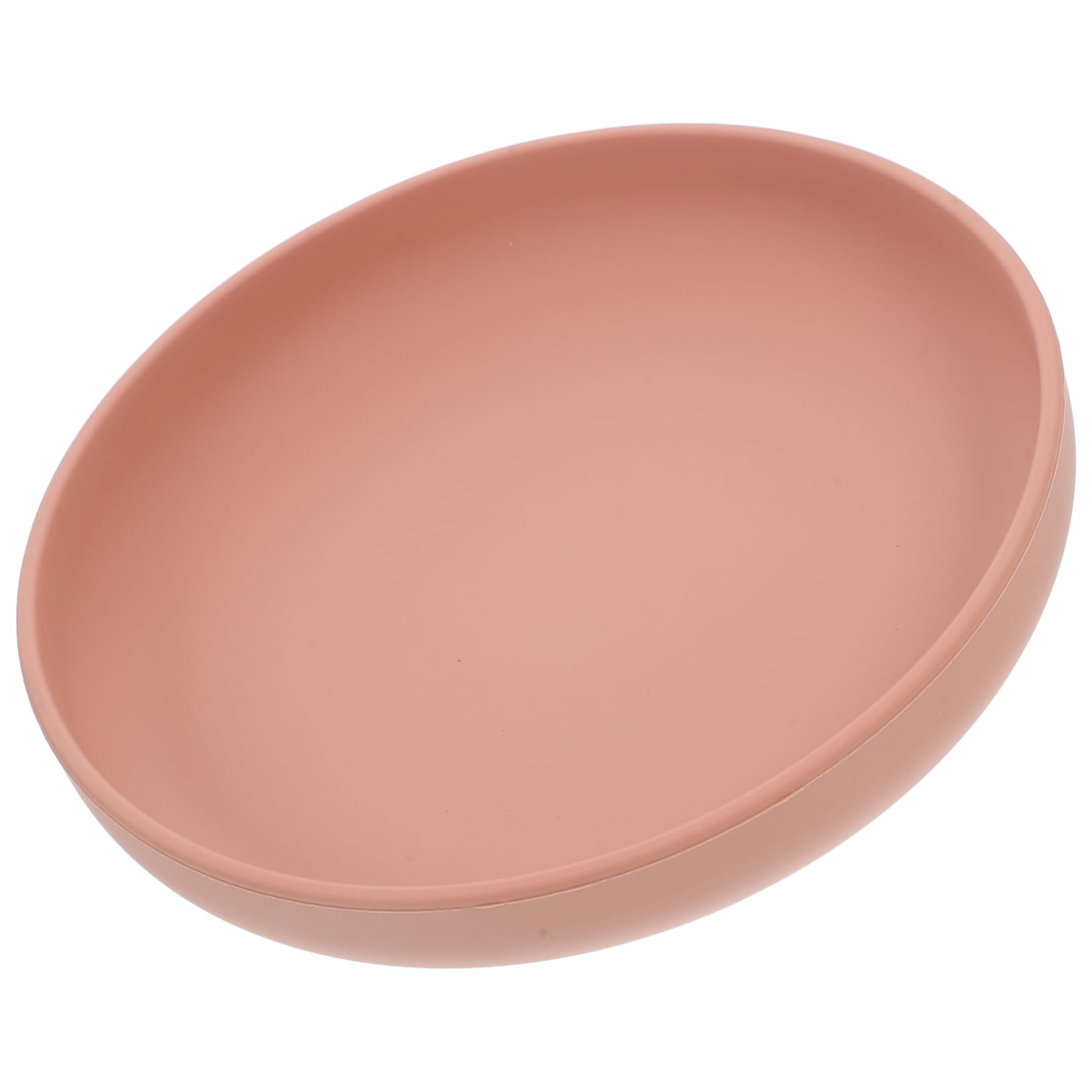 DEARMAMY Disability Aid Spill Proof Dinner Plate Silicone Scoop Bowl for Elderly Disabled Sturdy Suction Base Easy to Maintain