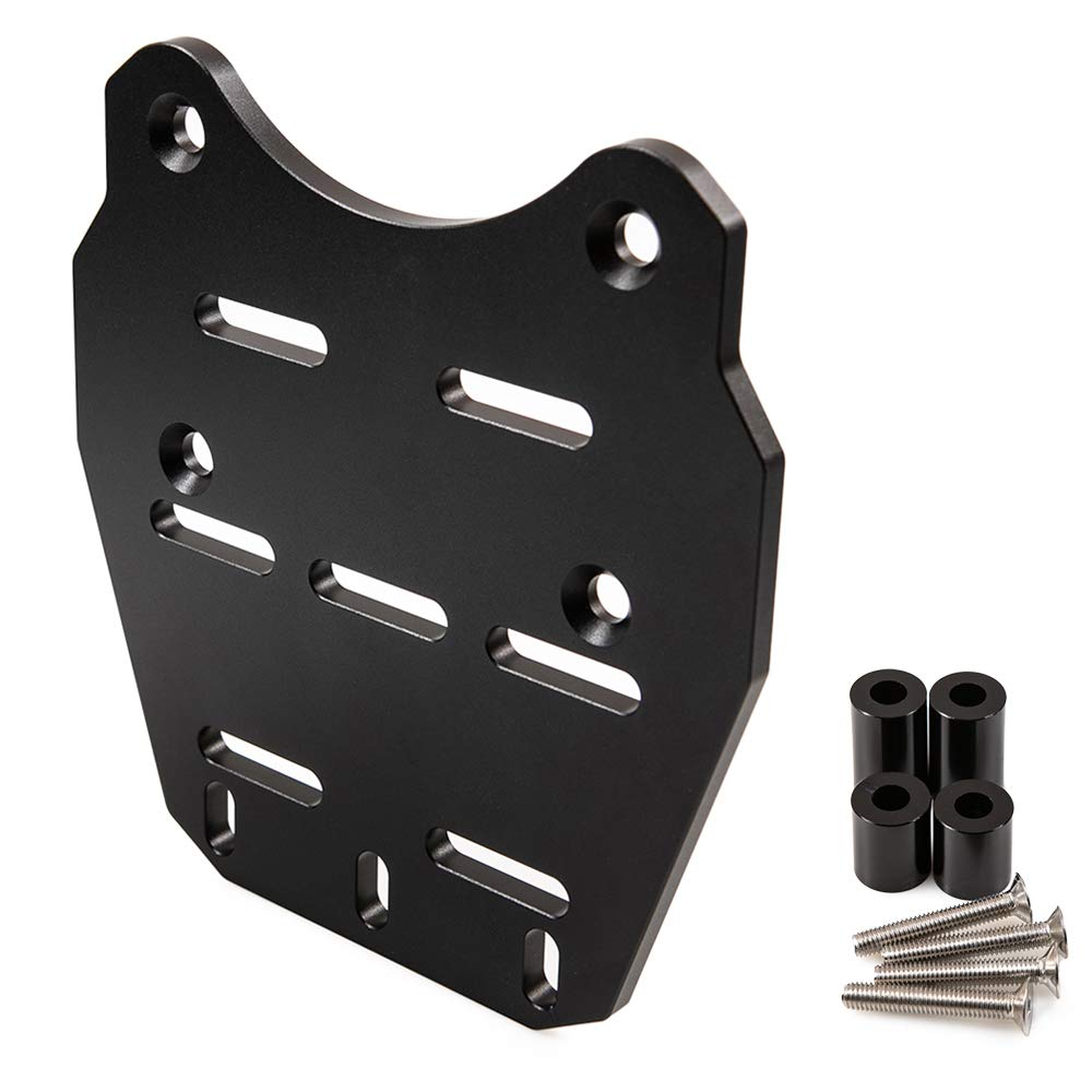 Porte-Bagages arrière pour moto Porte-bagages pour moto en alliage d'aluminium CNC Support de porte-bagages PCX 125 150 2014 2019 (Noir)