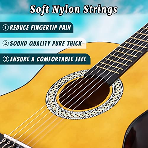 Strong Wind 36 Inch Classical Acoustic Guitar Nylon Strings Guitar Beginner For Students Children Adult With Bag #TOP4