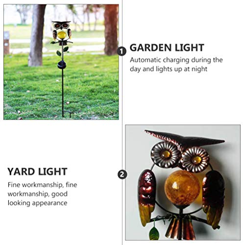 Mobestech Coruja Luzes da Estaca Estaca Luz Solar Ao Ar Livre Quintal Jardim Lâmpada Decorativa De M