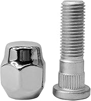 Vista 6 de Juego de 4 tuercas de espárrago cromadas M12x1.5 para rueda compatibles con Mazda 2, Mazda 3, Mazda 5, Mazda 6, CX-5 CX-7 CX-9 CX5 CX9 MPV MX-5