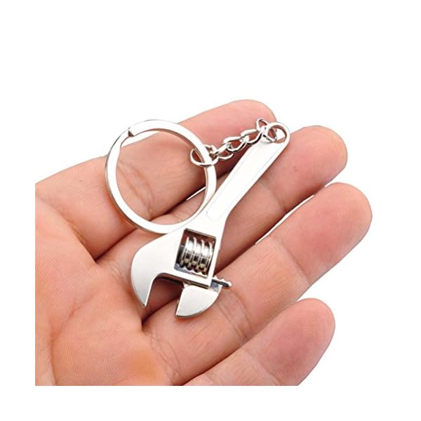 OUNONA SCHL¨¹sselanh?nger Werkzeug Mini Schraubenschl¨¹ssel Herren Metall SCHL¨¹sselring mit Anh?nger