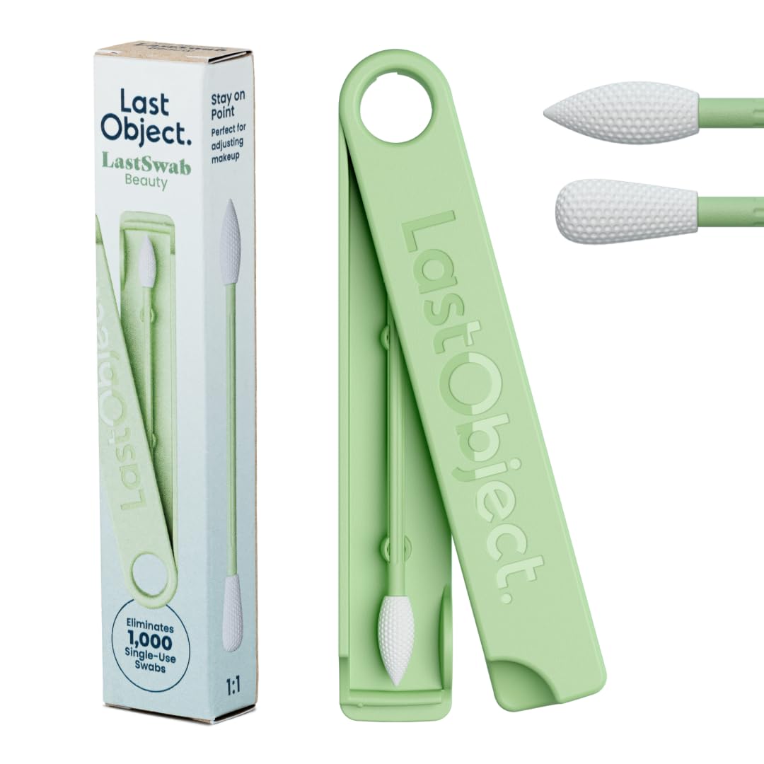 Hisopos reutilizables LastSwab® para rutinas de belleza – Alternativa sostenible a los hisopos desechables – Fáciles de limpiar – Se entregan con estuche de viaje - Roja — view 11