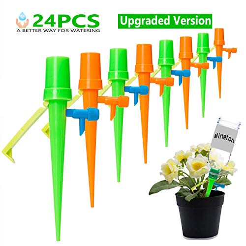 [Nuovo Aggiornato]Minetom Irrigazione a Goccia 24 Pezzi Set per Irrigazione Automatica Vasi Sistema per di Pianteirrigazione Sistema di Irrigazione delle Piante e dei Fiori per Le Vacanze