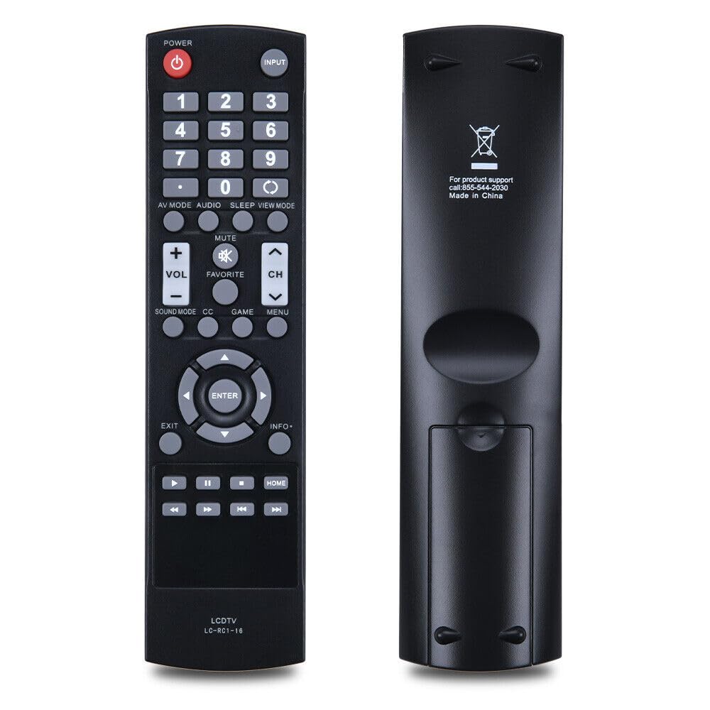 LC-RC1-16 Replacement Remote Control Applicable for Sharp LED TV LC-32LB370U LC-50LB370U LC-40LB480U LC-32LB480U LC-32LB370 LC32LB370 LC32LB370U LC32LB480U LC-50LB370 LC50LB370 LC50LB370U