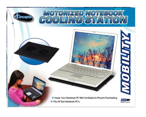 iConsepts Laptop Cooling Station - Black (M10517N-MB)