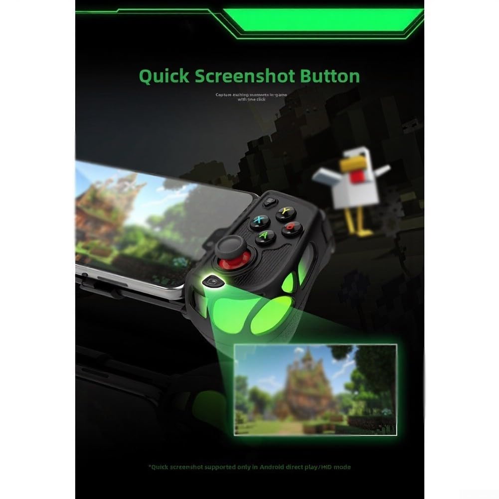 Joystick da gioco mobile compatibile con dispositivi Android e iOS, supporta il controllo reattivo del joystick Dual Hall e l'impugnatura ergonomica