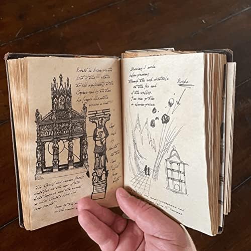 NAHEY Indiana Jones Holy Grail Diary Prop Classic Movie Diary Prop 235 Pages Vintage Journal Book Creative Gift