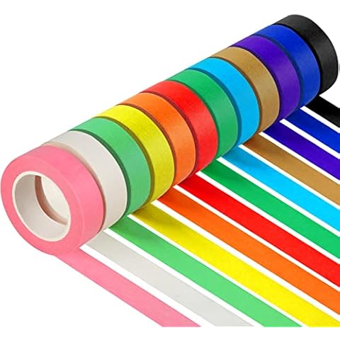 Guirnd 12PCS Colored Masking Tape Cover