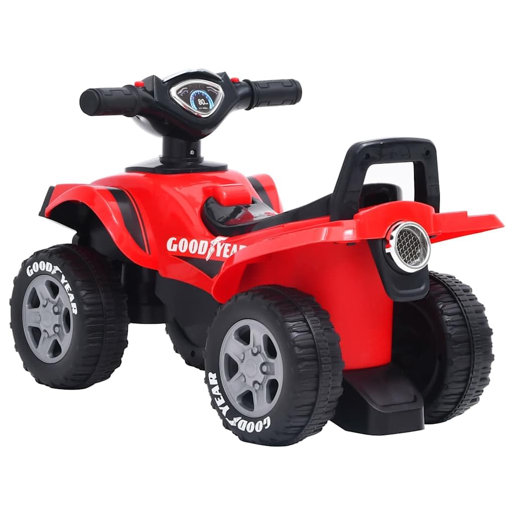 vidaXL Aufsitz Quad für Kinder Elektromotorrad Elektroquad Kinderquad Kinderauto Elektroauto Motorrad Kinderfahrzeug 18-36 Monate Rot