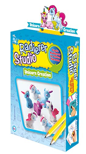 Beluga Spielwaren GmbH-Eraser Studio Beluga Spielwaren 50710 Unicorn Creation-Juego de Mesa, Color carbón