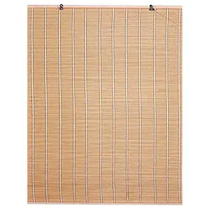 About Space Bamboo Curtain - Roll up Bamboo Curtain/Blinds with Sun,Dust,Privacy & Cold Protection for Window,Door,Hut Screen,Dhaba,Restaurant,Hotel - (Beige,6 Ft Height x 4 Ft Width)(Pack of 2)