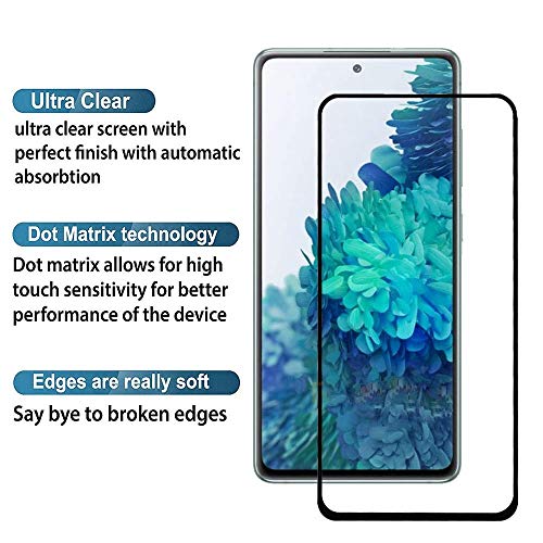 Image of Screen Protector for Samsung Galaxy S20 FE | Black Tempered Glass Edge-to-Edge 6D Screen Guard With Installation Kit