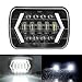 Fari a Led Quadrati, 7 Pollici 3000 Lm 300W LED Fari Anteriori per Auto Hi / Lo Fascio Beam LED Quadrato Lampada Halo per Wrangler Cherokee XJ Luce singola